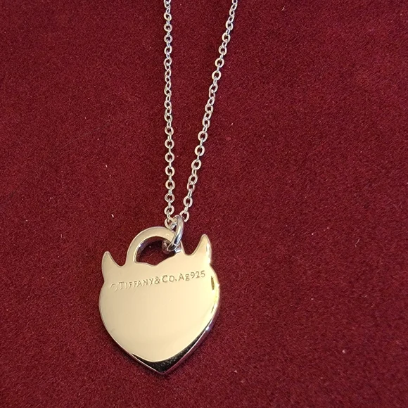 Tiffany & Co. Silver Heart Necklace - Picture 2 of 6